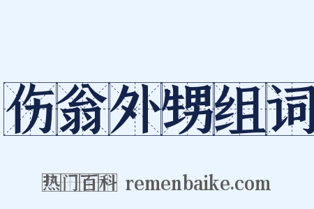伤翁外甥组词是什么意思的图片